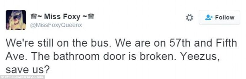 O que mais pode dar errado? Esta usuária do Twitter reclamou que o banheiro estava quebrado em seu ônibus