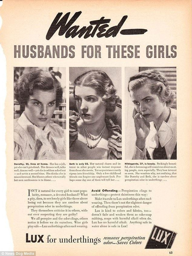 한편, 이번 럭스 데오도란트 광고는 세 여자가 자신의 남편에 대해 무관심해 남편을 간절히 원한다는 사실을 암시한다.