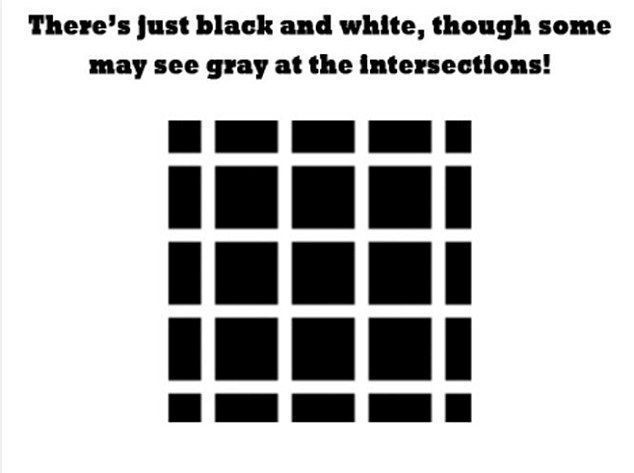 일부 도전자는 사각형 사이의 교차점에서 회색 표시를 볼 수 있습니다.