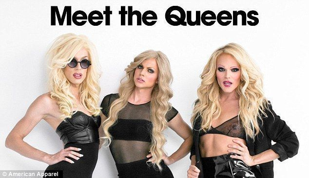 Εμείς οι τρεις Queens: Drag artists Alaska, Courtney Act και Willam είμαστε τα νέα κορίτσια της διαφήμισης της American Apparel