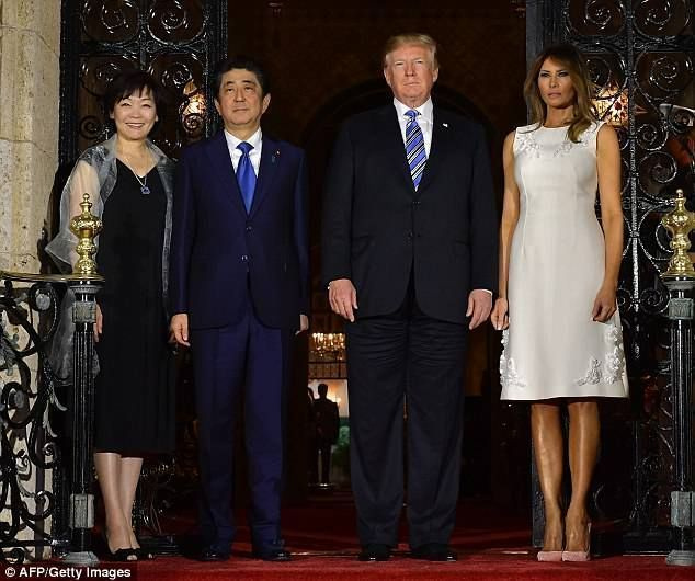 Esimese leedi ülesanded: Donald Trump ja Melania võõrustasid Jaapanit
