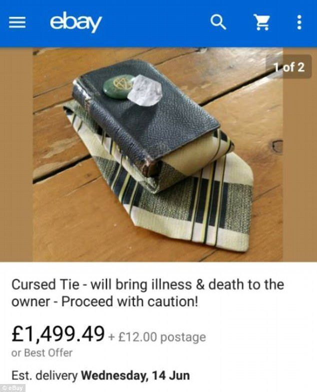Neetud! See müüja väitis, et nende lips toob selle ostnule haiguse ja surma
