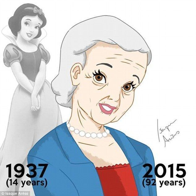 백설공주는 현재 92세의 가장 나이 많은 공주입니다. 그녀는 1937년 디즈니 적응에 등장했을 때 겨우 14세였습니다.