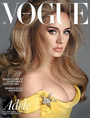 Adele, 사진은 Vogue 잡지 표지