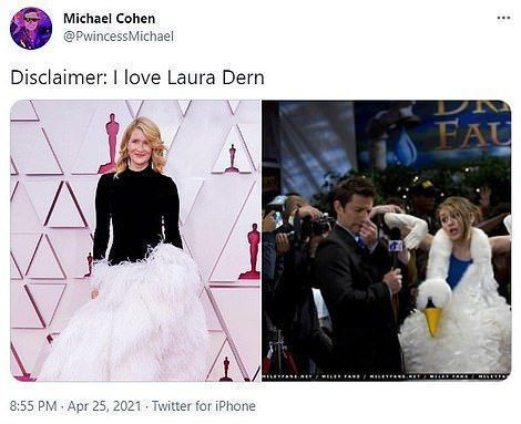 Kas märkate erinevust? Bjork kandis luigekleiti 20 aastat tagasi 73. korda toimunud Oscarite jagamisel ja paljud tundsid, et Laura muudab selle veidi stiilsemaks.