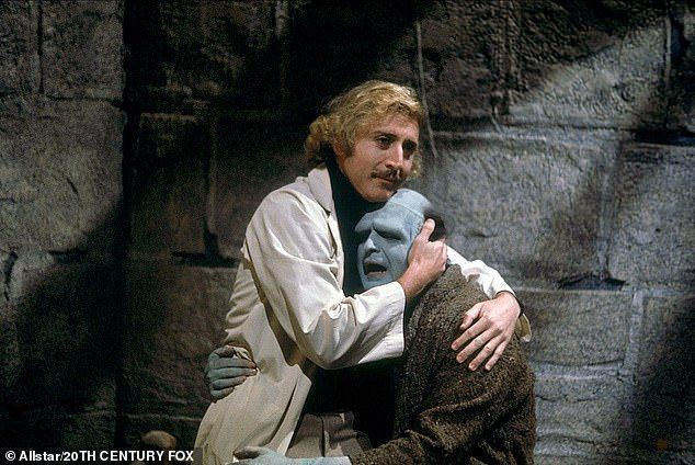 스타 턴: 멜 브룩스 감독의 1974년 영화 영 프랑켄슈타인에서 와일더(왼쪽)와 피터 보일