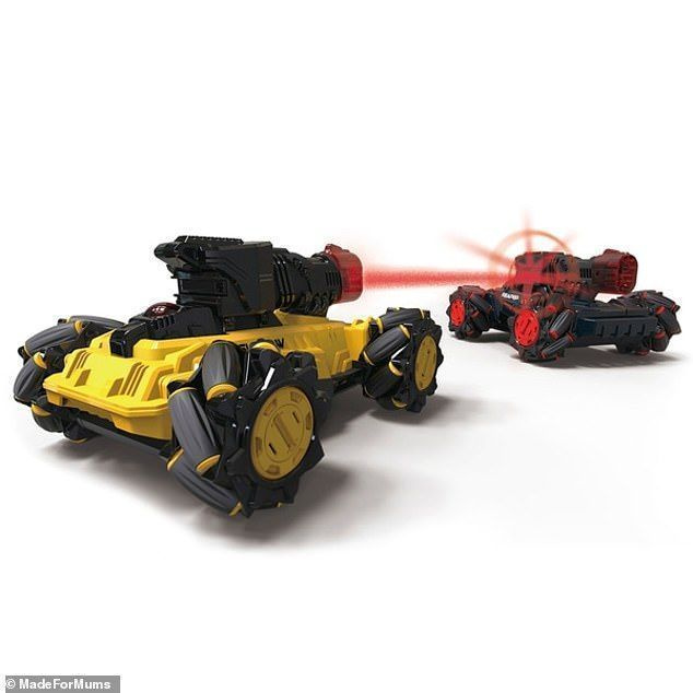 Les Laser Battle Hunters sont deux véhicules 4x4 télécommandés ultra-rapides de 19 cm de haut, Shadow et Reaper