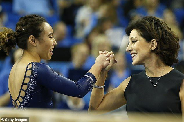 본드: Katelyn은 UCLA 체조 팀 코치인 Valorie Kondos-Field(사진)의 휘하에 데려갔다고 말했습니다.