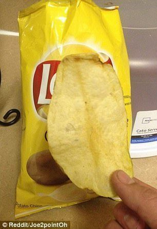 Chip chip, viva! Muitos Redditors mostraram chips muito grandes em suas malas