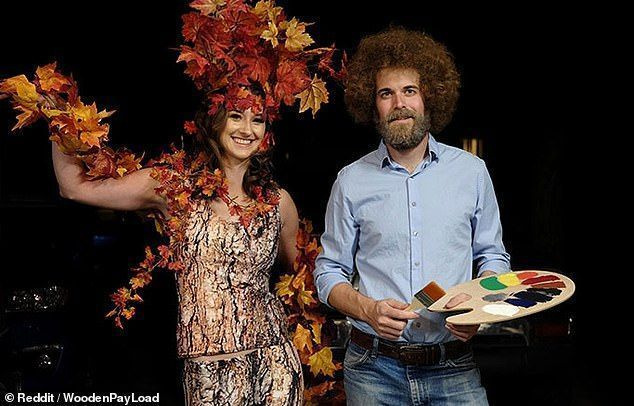 Tämä aviomies kertoi sitoutuneensa kasvattamaan hiuksiaan vuodeksi ollakseen taidemaalari Bob Ross Halloweenia varten