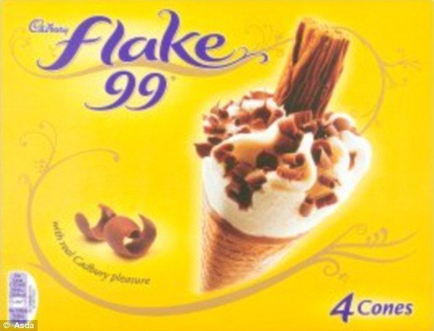 Cadbury Flake koonused sisaldavad kopsakat 238 kalorit ja 19 g suhkrut, mis võrdub peaaegu viie teelusikatäisega