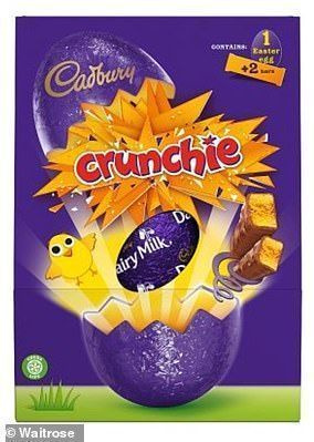 O ovo de páscoa grande Cadbury Crunchie é mais caro no Ocado