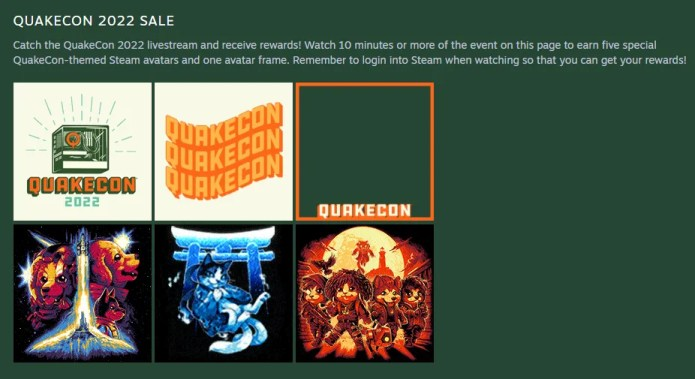  Nagrody Steam Quakecon 2022
