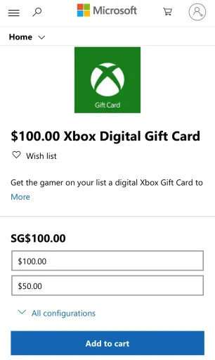   Pošljite darilno kartico Xbox