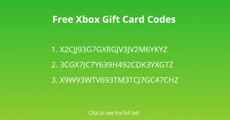   Brezplačne kode darilnih kartic Xbox